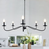 Modern Black Chandelier, 5 Lights Chandelier