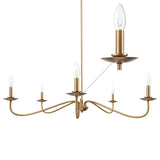Modern Gold Chandelier, 5 Lights Chandelier